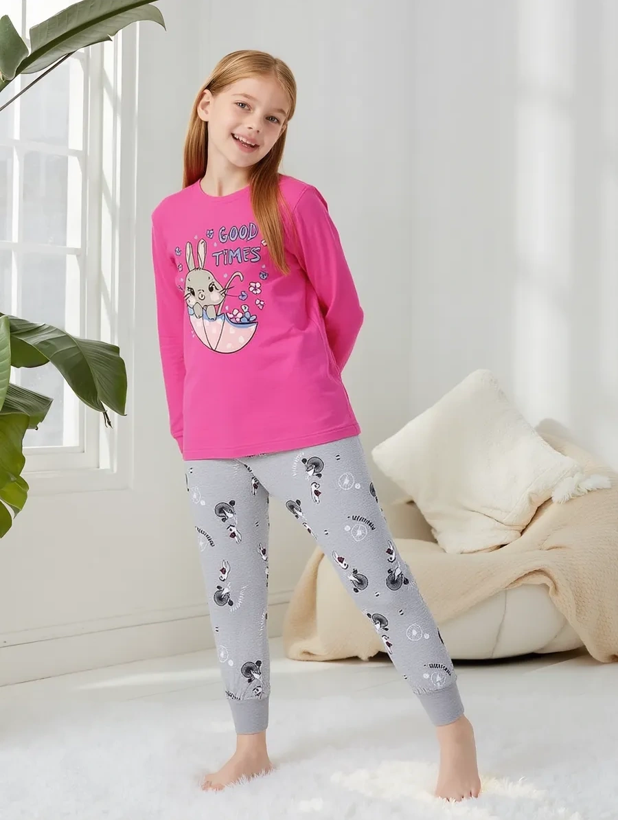 Bobonchık Kıds Pantolonlu Pijama Takımı 2 Parça 252933955 Pembe