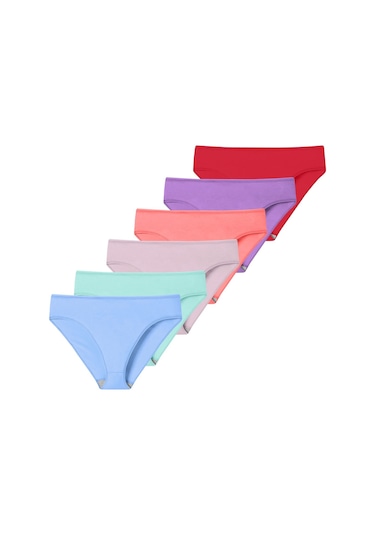 Likralı 6'lı Kutu Premium Slip Külot Laura G-006 D Resimdeki Renk