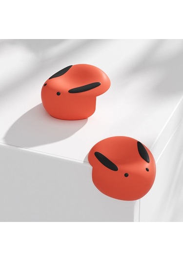 Sones 2 Adet / Takım Tavşan Çocukları Çarpma Önleyici Silikon Köşe Koruyucu Masa Köşe Koruyucu Kılıf Kırmızı