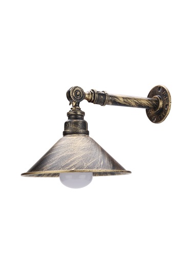 Vkemall Güçlü Demir Kuruş Stili Duvar Lambası - E27 Tabanı, 90-250v, Kafe-bar-koridor İçin, Kolay Kurulum Diğer