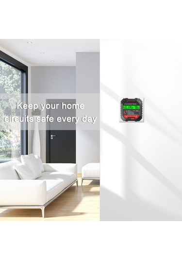 Trendooze Priz Test Cihazı - 6 Led Soket Kontrol Aleti - 90-250v, Evrensel Tasarım