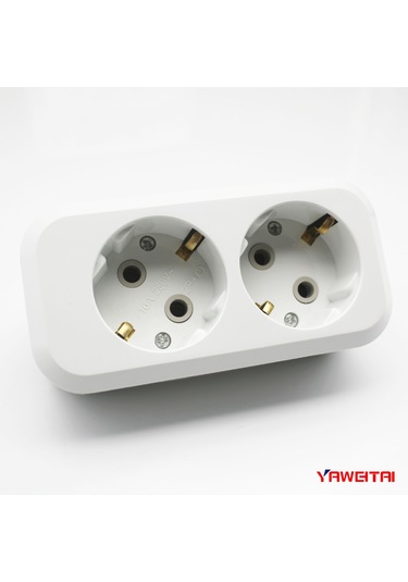 Joyjadehub Avrupa Tipi İki Konumlu/iki Delikli Panel Prizi