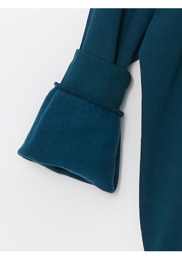 Lcw Dik Yaka Uzun Kollu Erkek Sweatshirt Taş