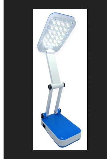 Mavi Renk Portatif Katlanabilir Şarjlı Masa Lambası Taşınabilir Kamp Lambası Kitap Okuma Lambası Çok Renkli