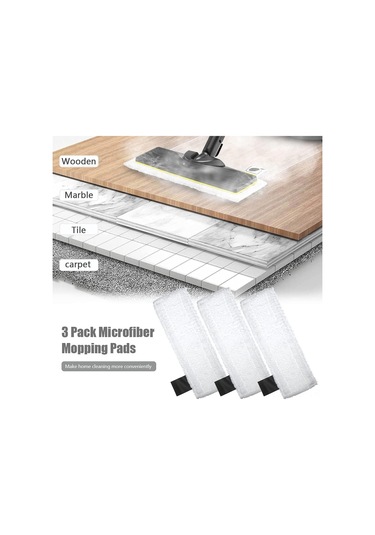 Reedark Karcher Sc2/sc3/sc4/sc5 İçin 6 Parça Mikrofiber Temizlik Seti - 3 Nozul Kapağı + 3 Paspas Ayağı