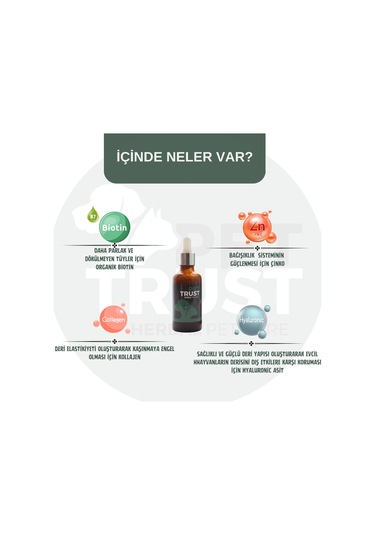 Pet Trust Herbal Pet Care Organik Kedi ve Köpekler İçin Tüy Dökülmesi Engelleyici 50 ML