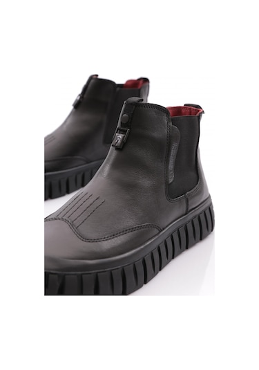 Dgn 16197 Erkek Yani Lastikli Bot Siyah Benfica