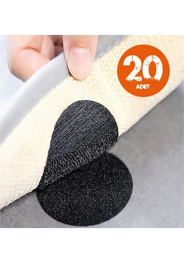 20'li Halı Kaydırmaz Kilim Koltuk Örtüsü Sabitleyici Cırt Yıkanab