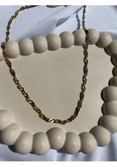 Gold Sarmal Zincir Kolye Altın