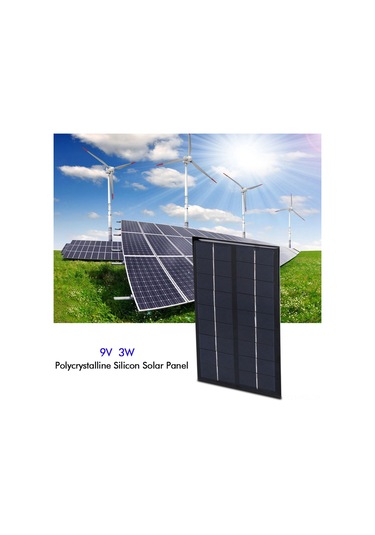 Konesam Yüksek Dönüşüm Oranı 3w 9v Güneş Paneli - Portatif, Dayanıklı, Ev Aydınlatması Ve Düşük Güçlü Cihazlar İçin Dıy