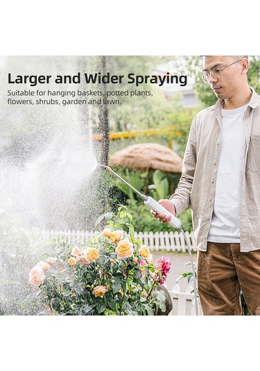 Vkemall Bahçe Sulama Elektronik Sprey, 3 Ayar Atomize, Geri Çekilebilir Çelik Top, 3m Hortum, Batarya Dahil