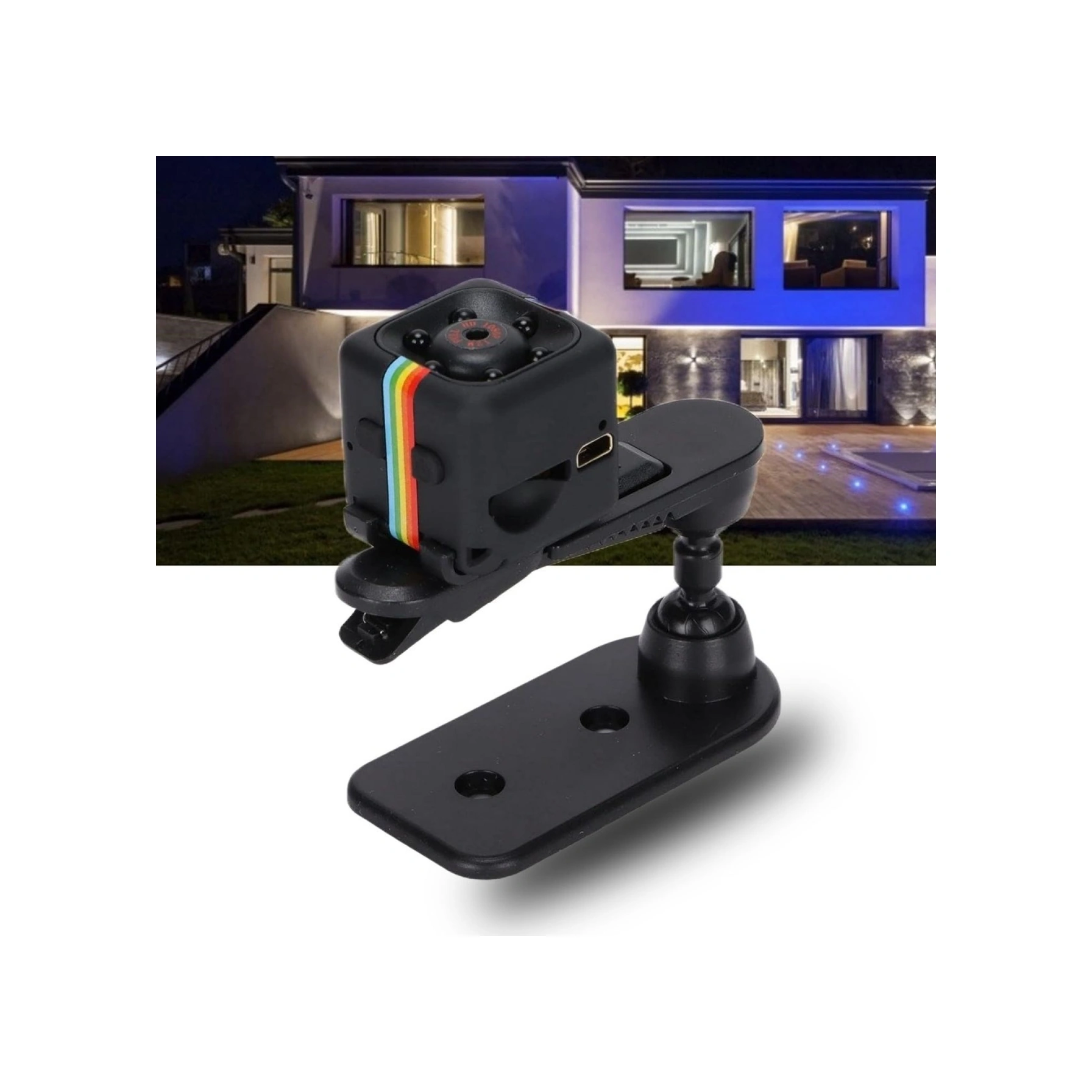 Mini Boy Küp Tipi Gece Görüşlü Hd Kaliteli Güvenlik Kamerası 4915