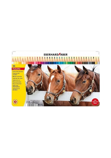 Eberhard Faber Kuru Boya Kalem Seti 3.0 Mm Metal Kutu 36Lı 514836