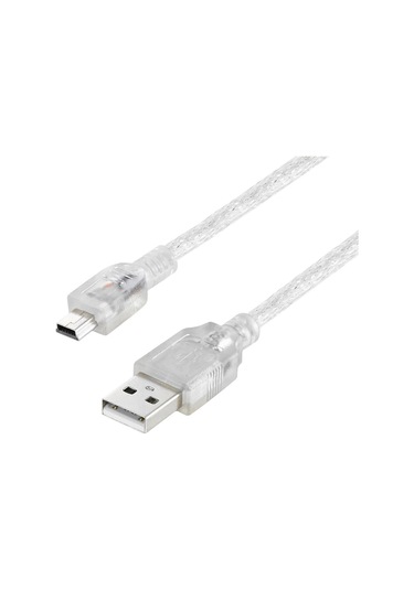 Ipod Şarj Aleti Kablosu Usb 5 Pin Geniş 1.5 Metre Şeffaf Sl-uk5