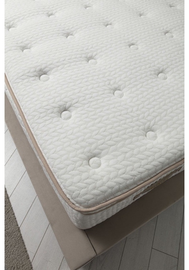 160x200 Deluxe Baza+başlık+yatak Bej