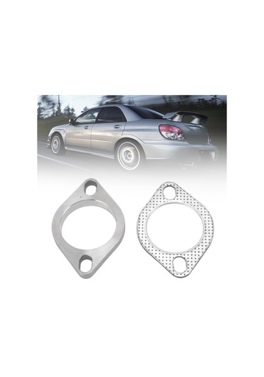 Hombey Stainless Steel Exhaust Flange Connection Kit - 2.5" 63mm - Universal Fit For Downpipe, Catback, Headers - High Sealing, Noise Reduction Tu-fln25