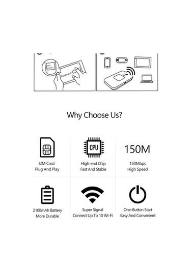 Flybuy Mf800 4g Mobil Wifi, Kompakt, 10 Cihaz, Avrupa-asya, Yüksek Kapasite