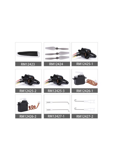 Reedark Wltoys Xk X450 Rc Uçağı İçin Yüksek Performanslı Metal Motor