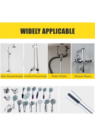 Ulzyvf Paslanmaz Çelik Uzun Duş Hortumu - 360 Döner, Patlamaz, Sızıntı Önleyici G1/2 Bağlantı Diğer