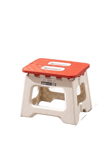 Mini Portatif Kalınlaştırılmış Katlanır Tabure-kırmızı 05