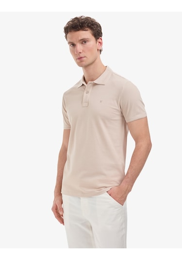 Pierre Cardin Erkek Koyu Bej Tişört Basic 50321128-vr088
