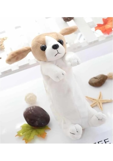 Hqgoodstore Yeni İlkokul Öğrencisi Kore Çizgi Film Köpek Peluş Büyük Kapasiteli Kalem Saklama Çantası Sınır Çoban