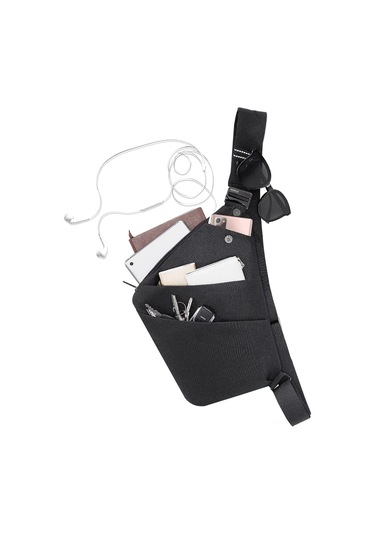 Yifomall Unisex Gri Anti-hırsızlık Göğüs Çantası - Çok Amaçlı Seyahat/ Günlük Kullanim, Çanta/ Sırt Çantası Dönüstürülebilir, Değerli Eşyalarınızı Güvende Tutar
