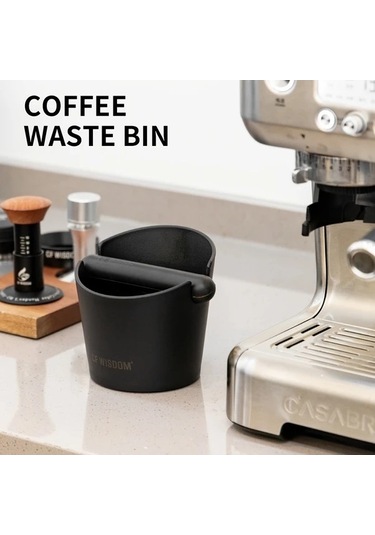 Fastbuy Dayanıklı Espresso Knock Box - Kompakt Kahve Atık Kutusu, Beyaz, Kaymaz Taban Beyaz