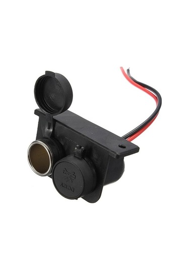 Yingfu Dayanıklı 12v Araba Çift Soketli Çakmak - Suya Dayanıklı Adaptör Diğer