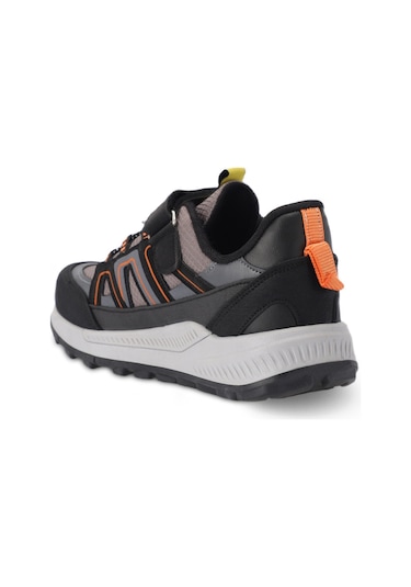 Slazenger KROSS KTN Çocuk Cırt Cırtlı Siyah / Koyu Gri Günlük Spor Ayakkabısı