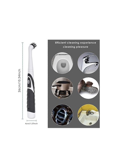 Elektrikli Temizleme Fırçası, 4'ü 1 Arada Ev Temizlik Fırçaları, Kullanışlı Kablosuz Küvet Fayans Fırçası, Ev İçin Salınımlı Temizleme Aracı