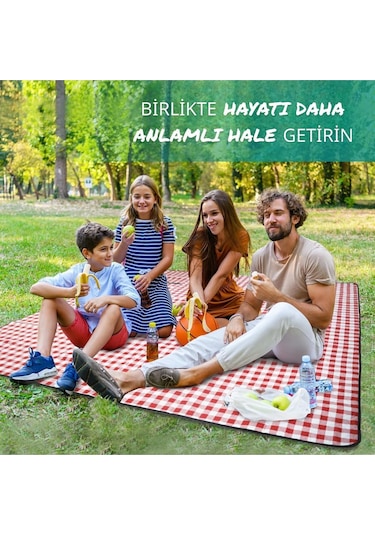 Piknik Örtüsü, Masa Örtüsü,50-200 Cm 150-200 Cm Kırmızıı Kırmızı
