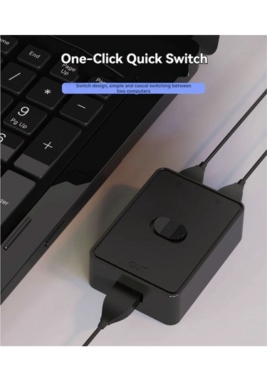 Leasetake 2 Port Usb Switcher Yazıcı Paylaşımı Çift Yönlü Anahtarlar 2 Giriş Ve 1 Çıkış Veya 1 Giriş Ve 2 Çıkış Usb Paylaşım Anahtarı Usb2.0