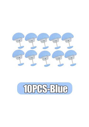 Elmpaly Mavi 10lu Kaymaz Yatak Çarşafı Klipsleri - Dayanıklı Battaniye Sabitleyici