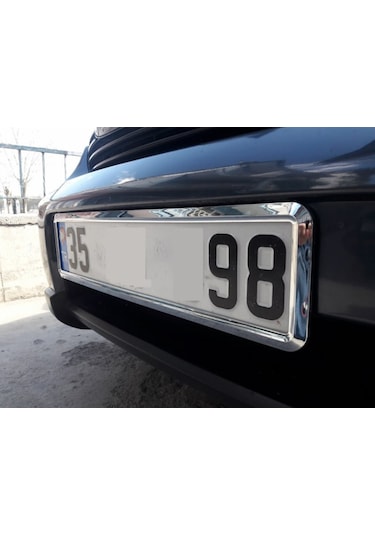 Yeni Nesil Krom Plakalık 2 Adet Krom Plaka Altlığı 299684613