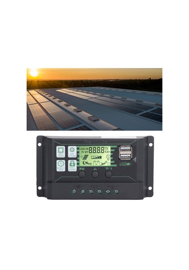 Tenfowee 12v/24v 100a Pwm Güneş Kontrolörü, 3 Aşamalı Şarj, Lcd Ekran, Çift Usb 5v 3a, Akıllı Koruma Fonksiyonları