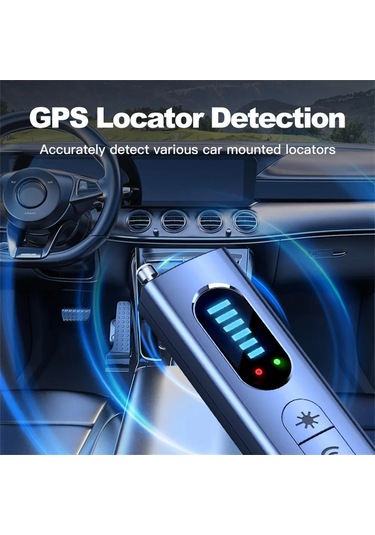 Gizli Kamera Dedektörü Anti-spy Araba Gps Takip Cihazı Dinleme Siyah
