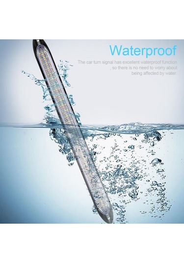 Evrensel 12 V Gündüz Sürüş Çalışan Işık Drl Araba Sis Lambası Esnek Şerit Işıklar Su Geçirmez Sıralı Akış Dönüm LED Far 54156671