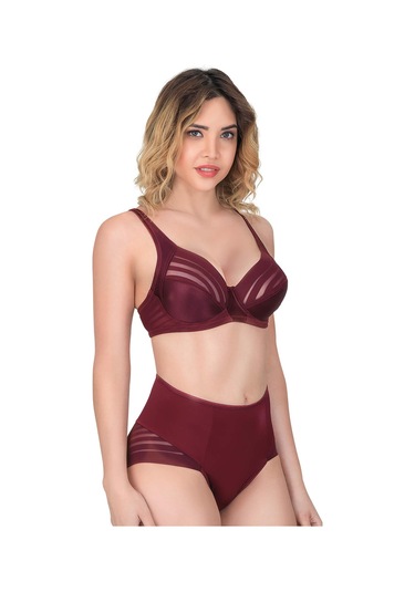 Bordo Mı Emay 177 D Toparlayıcı Sütyen Takım Çok Renkli