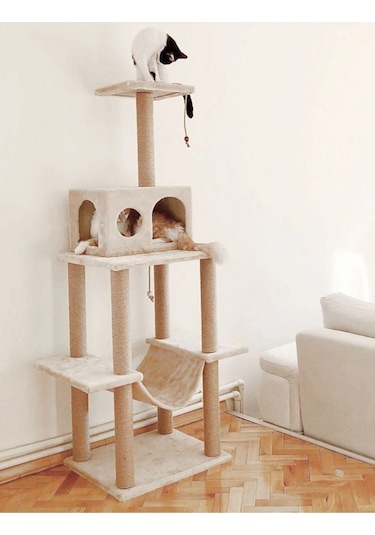 Nursoft Tower Xxl Kedi Tırmalama ve Oyun Evi Platformu