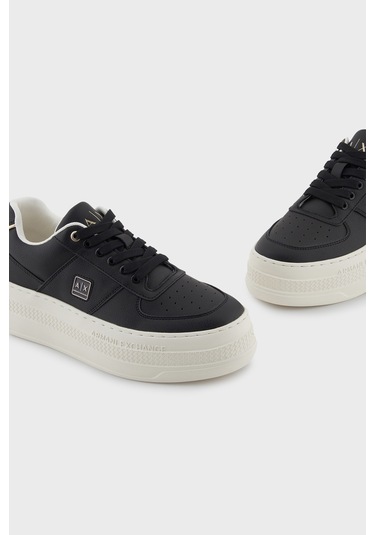 Armani Exchange Bayan Ayakkabı Xw001631 Af17351 Mc077 Siyah-gold Siyah-gold
