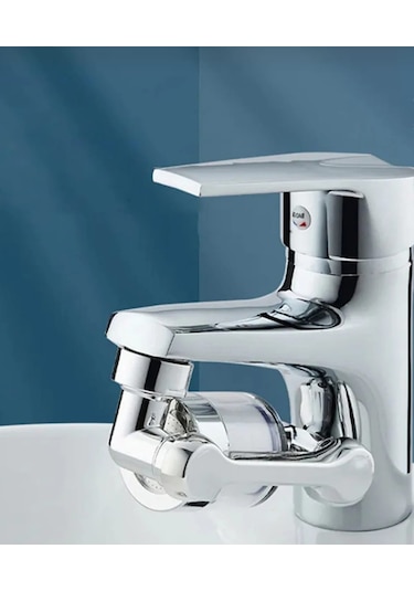 1080 Derece Dönebilen Plastik Filtreli Musluk Ucu Krom Renk