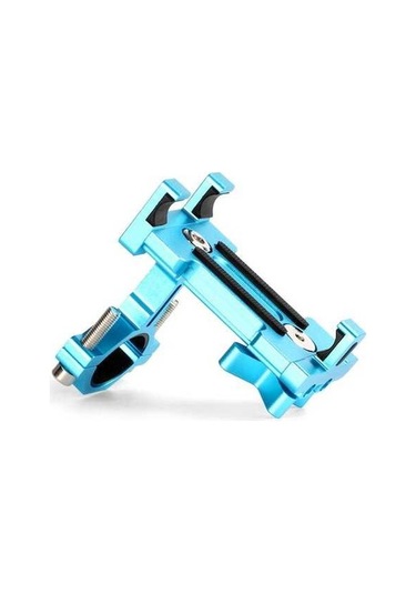 Besthome1 Bm03 Dayanıklı Alüminyum Alaşımlı Bisiklet Telefon Tutucu - Şok Emici Silikonlu, Mavi Renkli, Uygun Tüm Bisikletlere, Mavi