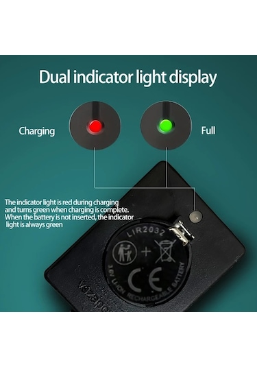 Topshop1 Lır2032 Şarj Cihazı 1 Saat Şarj 10 Adet Lır2032 Pil Hediyeli