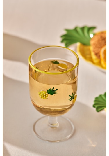 Karaca Pineapple Kadeh 390 Ml Sarı