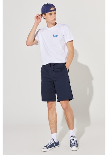 Lee Regular Fit Normal Kesim %100 Pamuk Normal Bel Lacivert Chino Şort L231406410 Lacivert