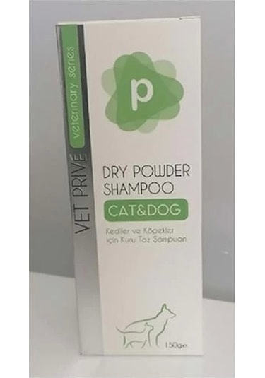 Vet Prive Veterinary Dry Powder Kedi Ve Köpekler İçin Kuru Toz Şampuan 150 Gr