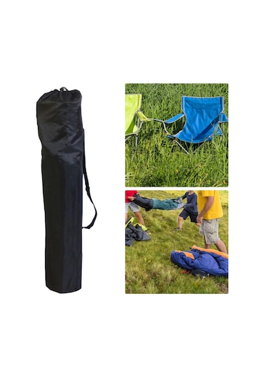 Suntek Katlanır Sandalye Çantası Çok Su Geçirmez İpli Siyah