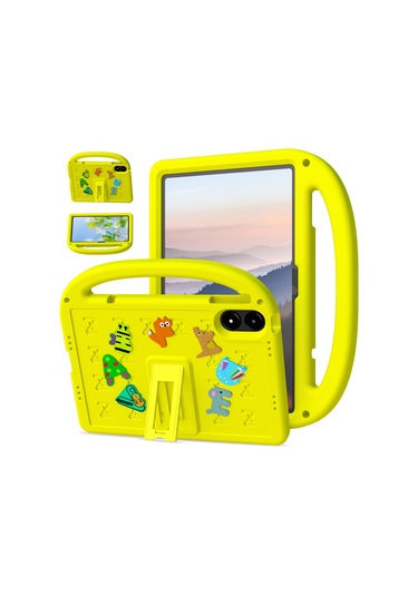 Xiaomi Poco Pad/redmi Pad Pro Kickstand Eva + Pc Kılıfı Omuz Askılı Tablet Kılıfı - Sarı Tablet Kılıfı