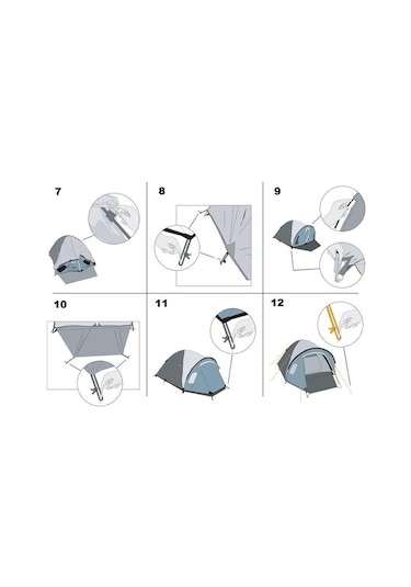 Sportlife Excamp 4 Pro Çadır - 4 Mevsim Gri